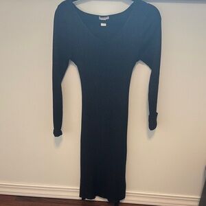 H&M Black Long Sleeve Dress